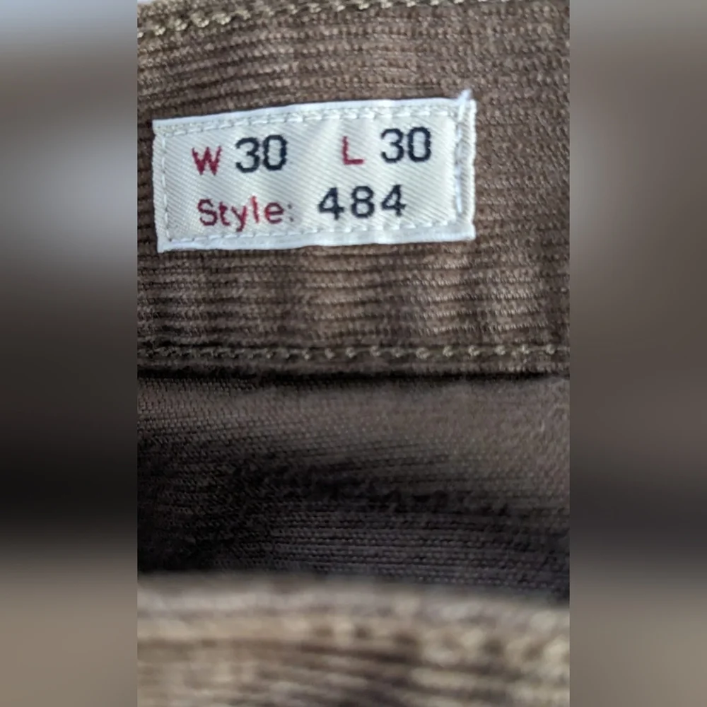 J Crew 484 Corduroy Pants Mens 30x30 Brown Slim Fit Traditional 5-Pocket Style‎